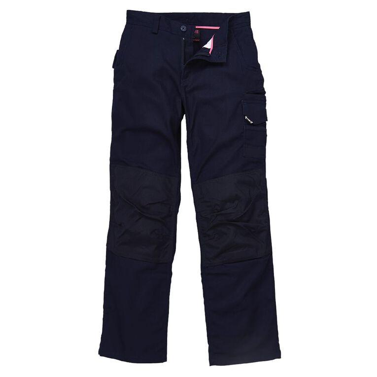 Tradie Women's Slim Fit Flex Cargo Pants Navy The Warehouse