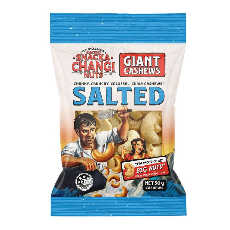 SnackaChangi Salted Cashews 50g