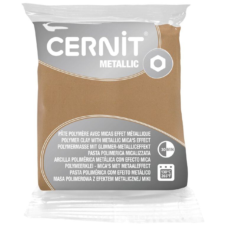 Cernit Polymer Clay Metallic 56g Champagne, , hi-res