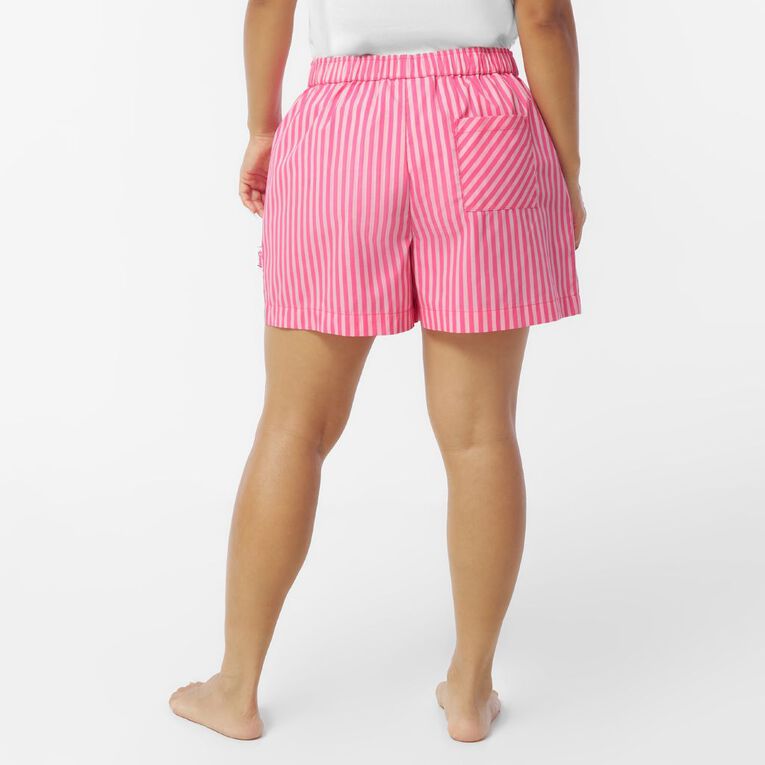 Minnie Mouse Women's Woven Boxer Shorts, Pink Mid, hi-res