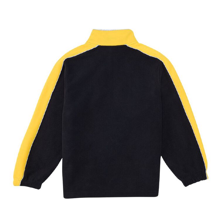 Schooltex Tainui Primary School Polar Fleece Top with Embroidery, Black/Gold, hi-res