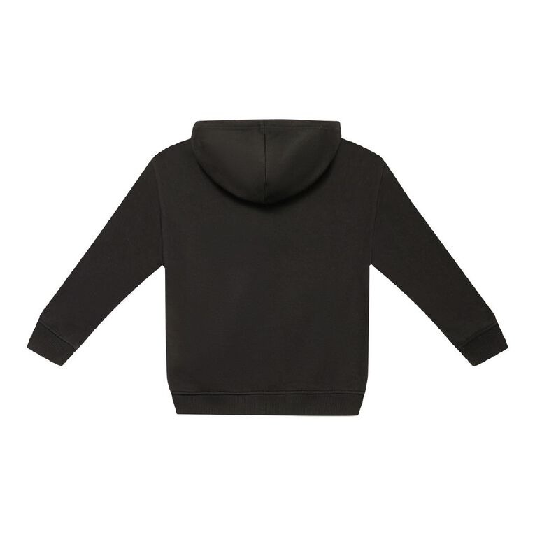 Young Original Plain Hoodie, Black, hi-res