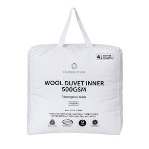 Maison d'Or NZ Wool Duvet Inner White Queen