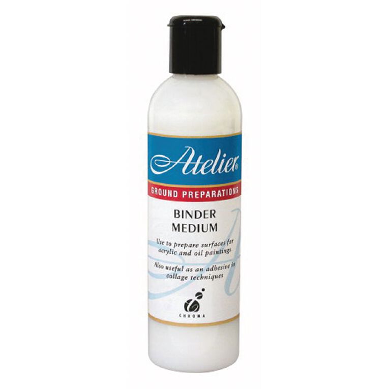 Atelier Binder Medium 250ml White, , hi-res