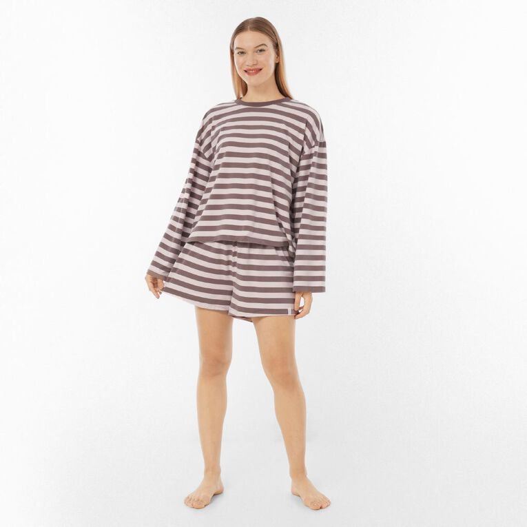 H&H Women's Lounge Peached Jersey Shorts, Pink Light, hi-res