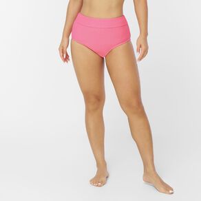 H&H Women's Crinkle High Rise Bikini Pants