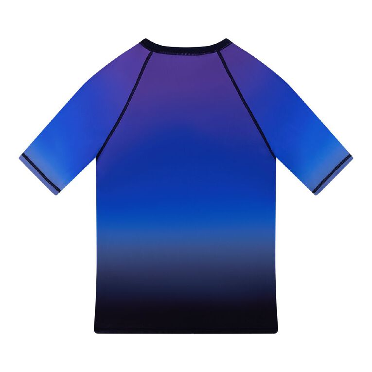 Young Original Short Sleeve Rash Vest, Red Dark, hi-res