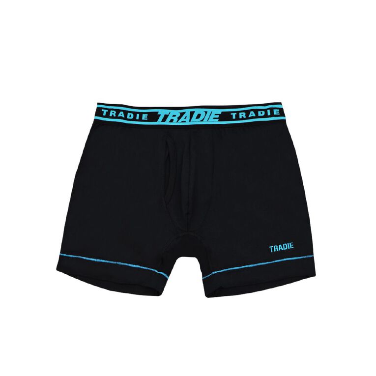 Tradie Men's Mid Length Flex Grip Trunk, Navy, hi-res