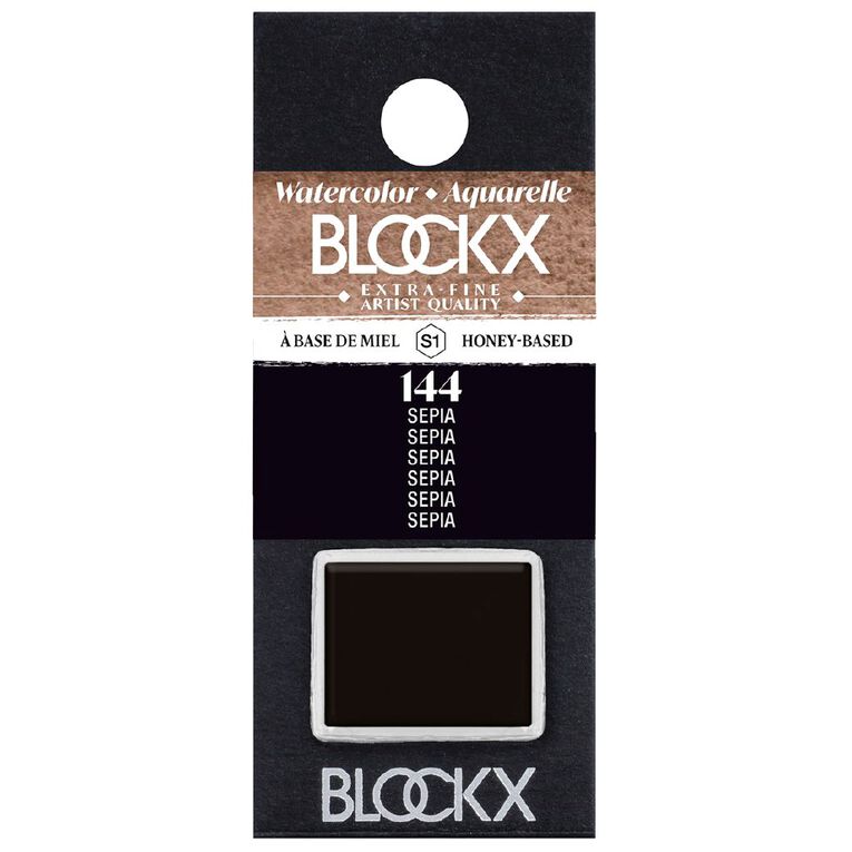 BLOCKX Watercolour Half Pan S1 144 Sepia, , hi-res