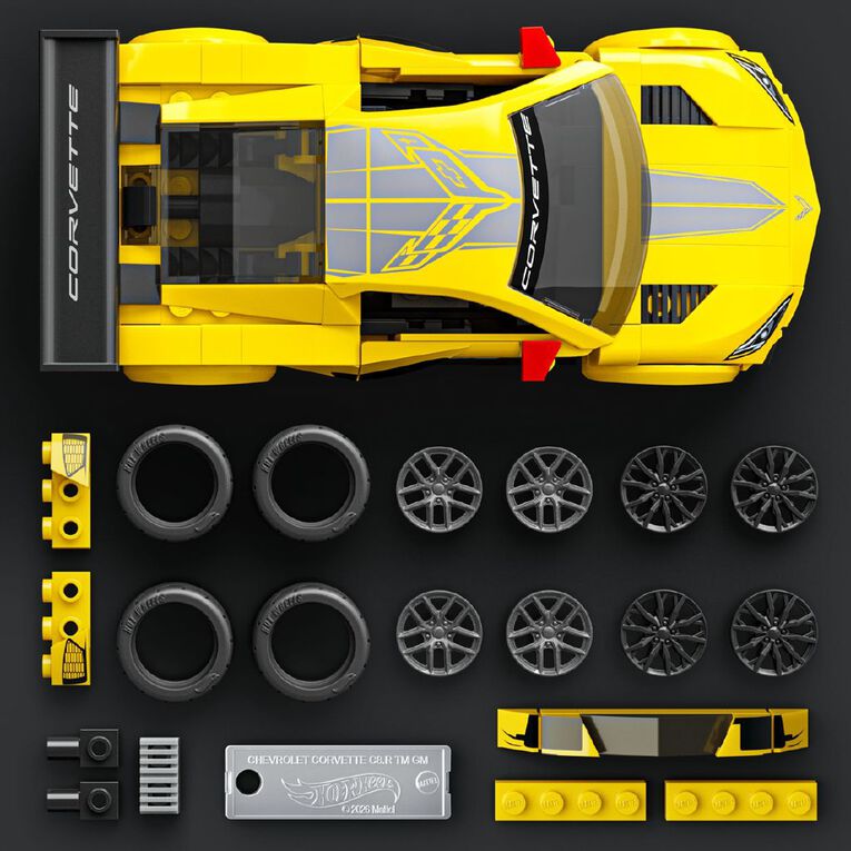 Hot Wheels Bricks Corvette C8R, , hi-res
