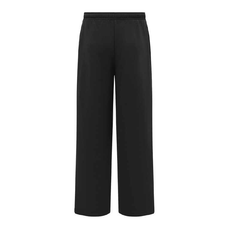 H&H Men's Straight Leg Trackpants, Black, hi-res