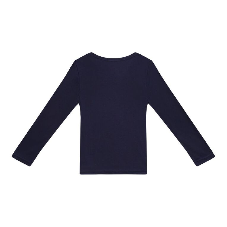 H&H Kids' Thermal Long Sleeve Tee, Blue Dark, hi-res