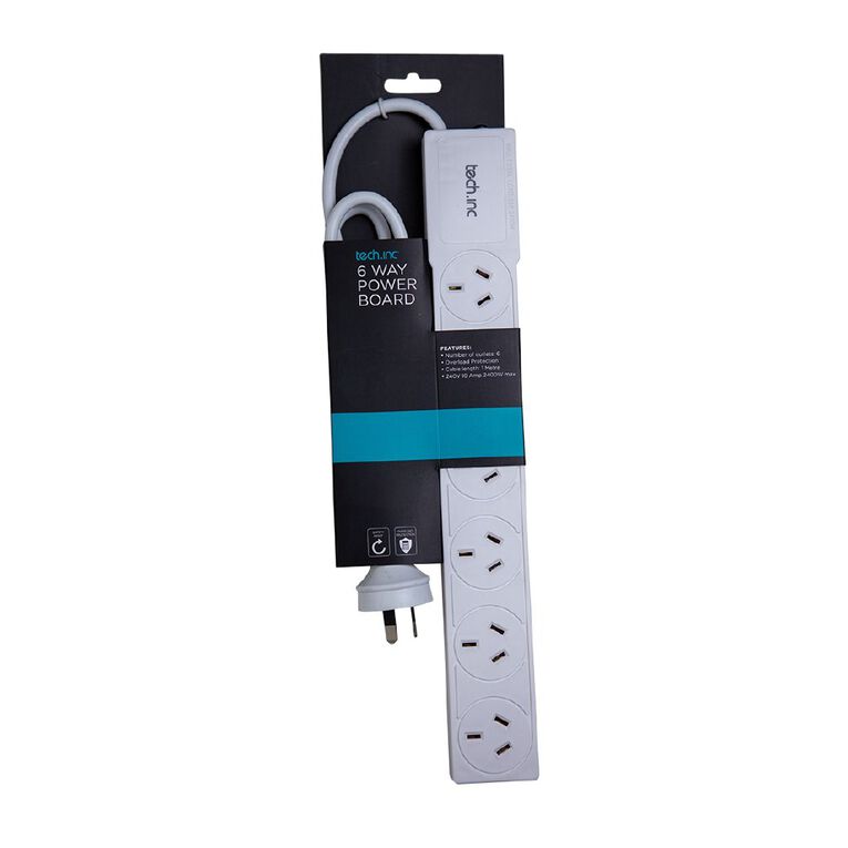 Tech.Inc 6 Way Powerboard, , hi-res
