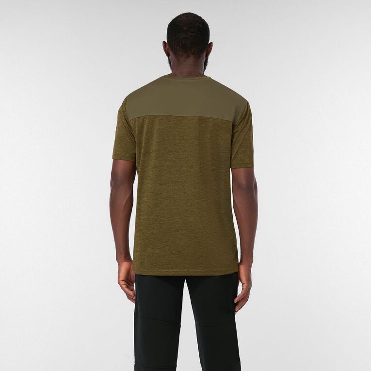 Active Intent Men's Space Dye Panel Tee, Green Dark DARK OLIVE, hi-res