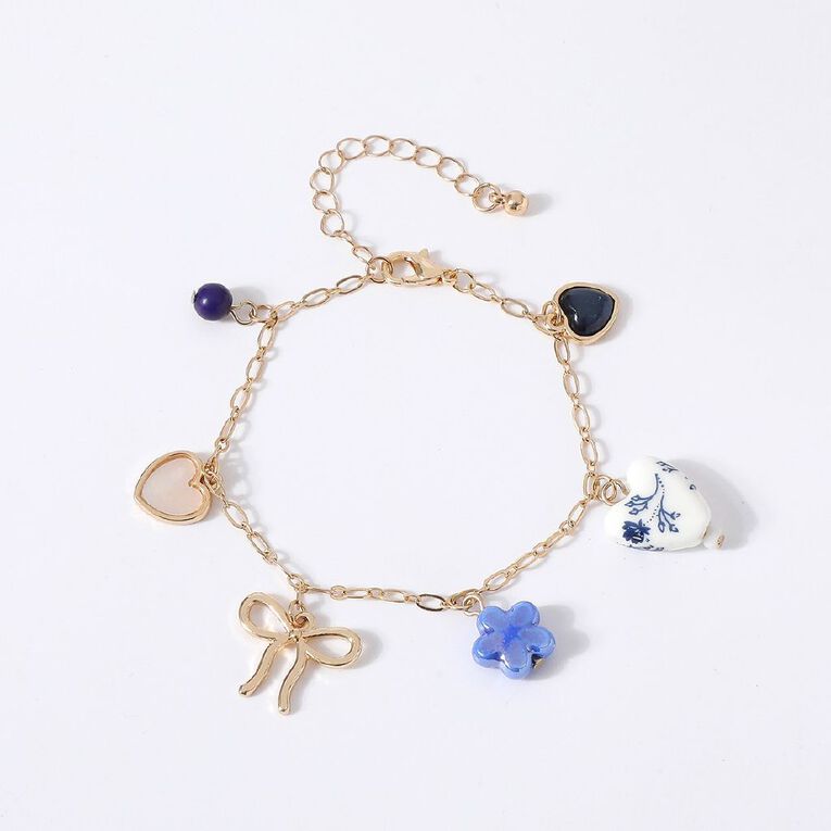 H&H Charm Gold Bracelet, , hi-res