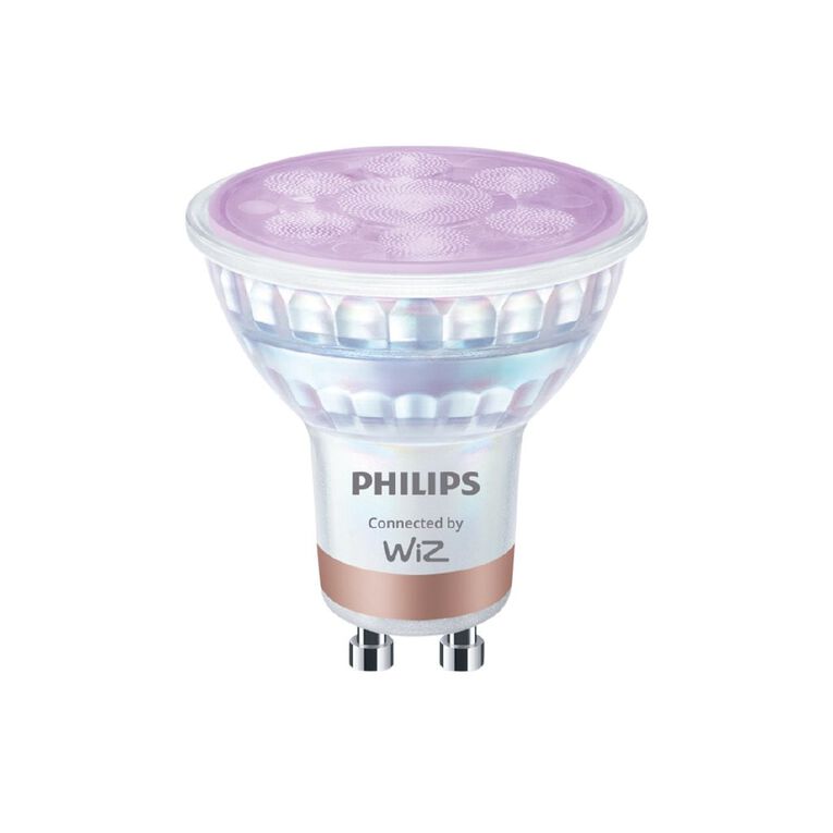 Philips Smart LED GU10 RGB Light Bulb 4.7W Glass, , hi-res