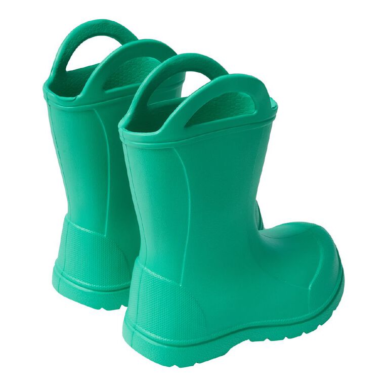 Young Original Junior Kids' EVA Handle Gumboots, Green, hi-res