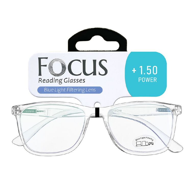 Focus Blue Light Filter Reading Glasses +1.50, , hi-res
