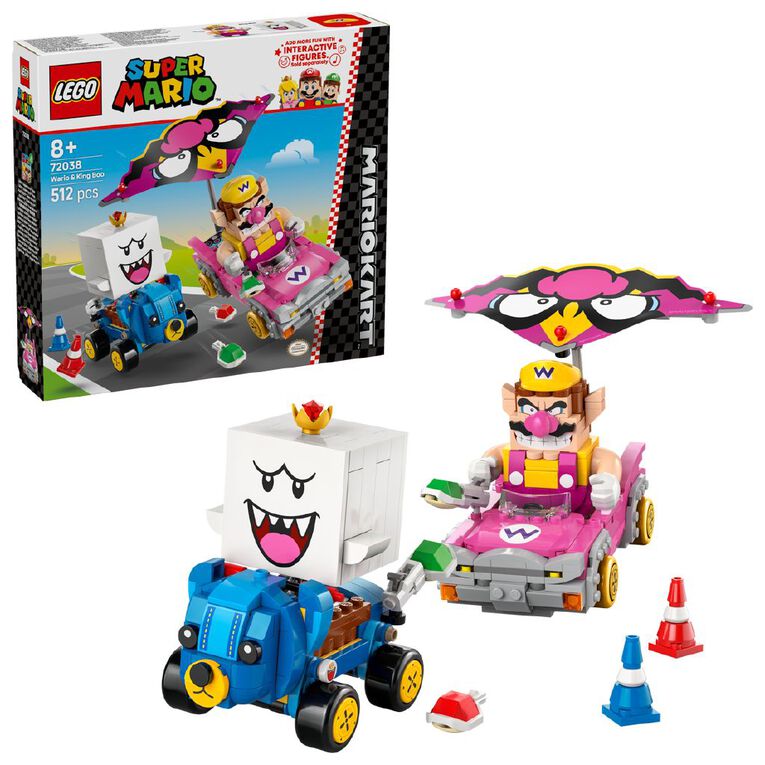 LEGO Super Mario Mario Kart Wario & King Boo 72038, , hi-res