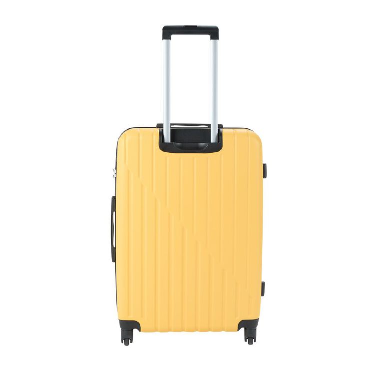 Living & Co Hard Textured Suitcases 2 Piece Set Misted Yellow, , hi-res