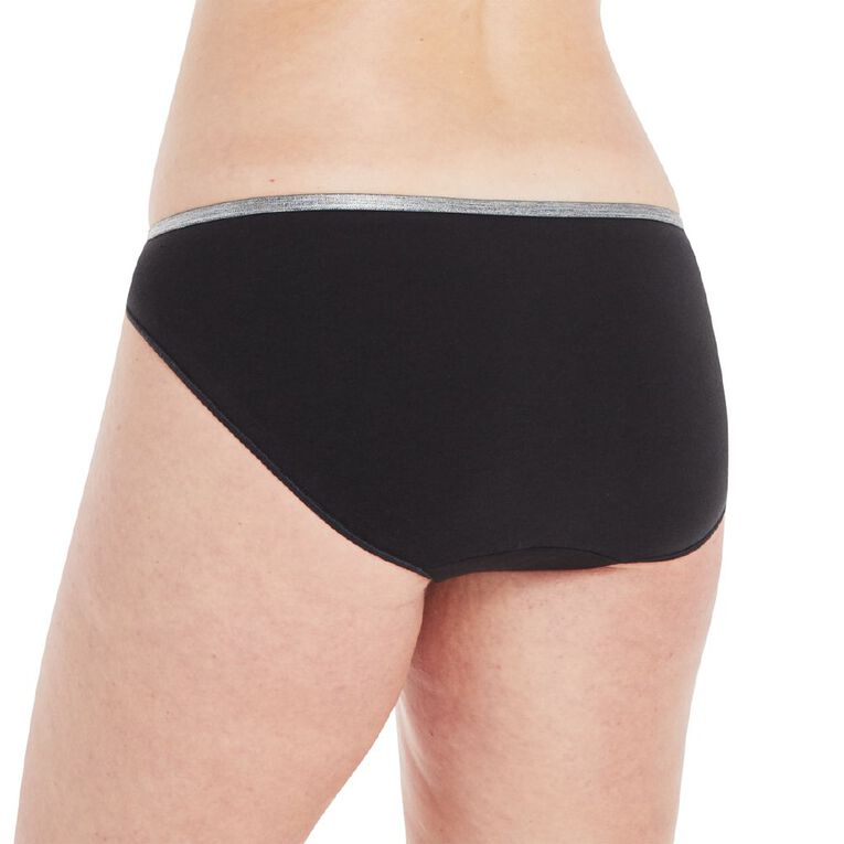 Hanes Women's Cotton Stretch Bikini Briefs 5 Pack, White, hi-res
