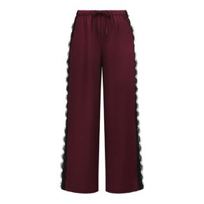 H&H Women's Event Satin Pants with Lace