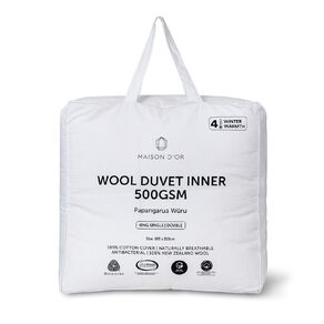 Maison d'Or NZ Wool Duvet Inner White One Size