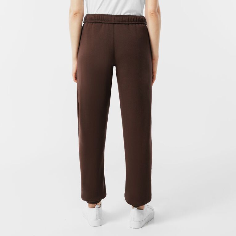 H&H Women's Fresh Fleece Trackpants, Brown Dark, hi-res