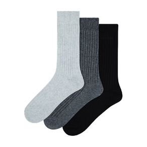 Underworks Women's Heat Bods Ribbed Crew 3 Pack
