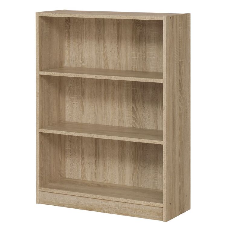 Workspace Soho 3 Tier Bookcase Oak, , hi-res