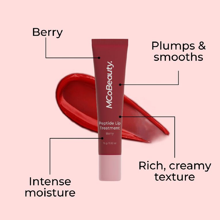 MCoBeauty Peptide Lip Treatment Tint Berry, , hi-res