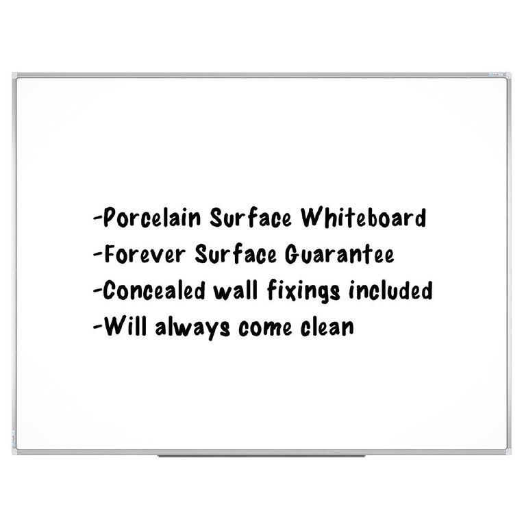 Boyd Visuals Porcelain Whiteboard 900 x 600mm, , hi-res