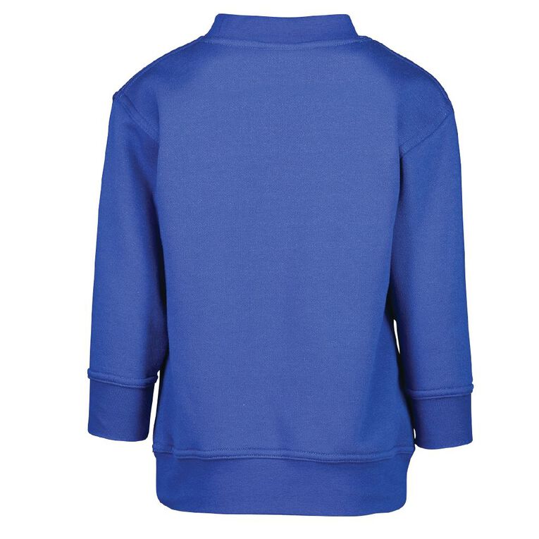 Schooltex Owhata Crew Sweatshirt with Transfer, Royal, hi-res