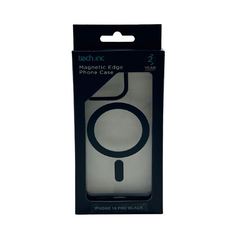Tech.Inc Clear Magsafe Phone Case For iPhone 16 pro TI00131BL Black, , hi-res