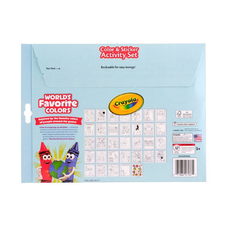Crayola World's Favourite Colours Activity Set, , hi-res