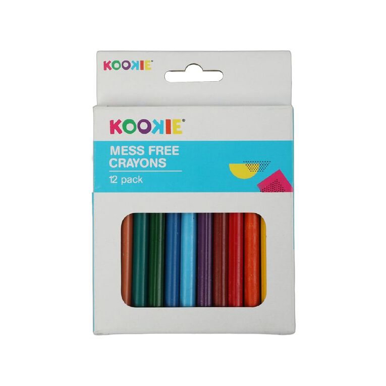 Kookie Mess Free Crayons 12 Pack, , hi-res