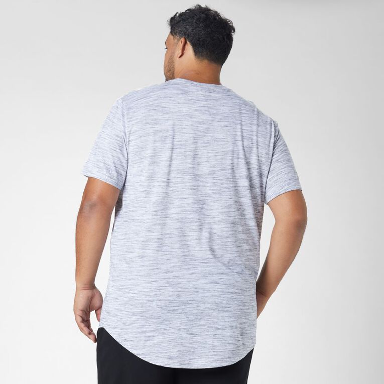 Garage Men's Crew Neck Short Sleeve Space Dye Tee, White/Black, hi-res