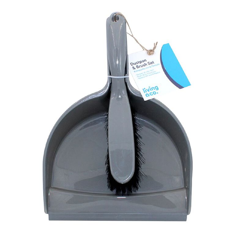 Living & Co Dustpan & Brush Assorted, , hi-res