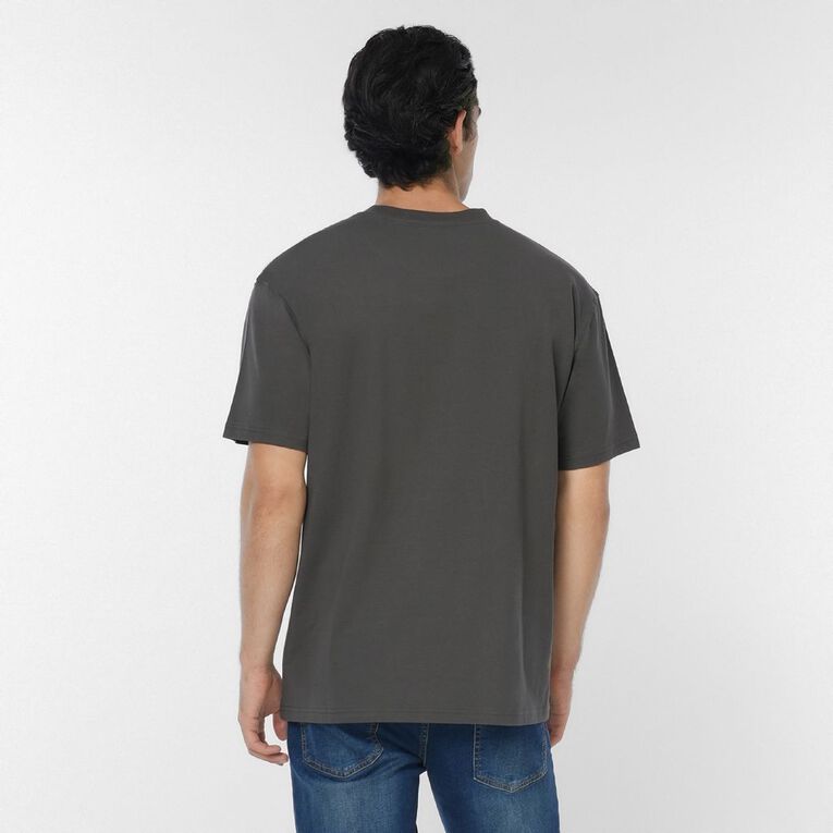 H&H Men's Relaxed Fit Graphic Tee, Grey Dark, hi-res