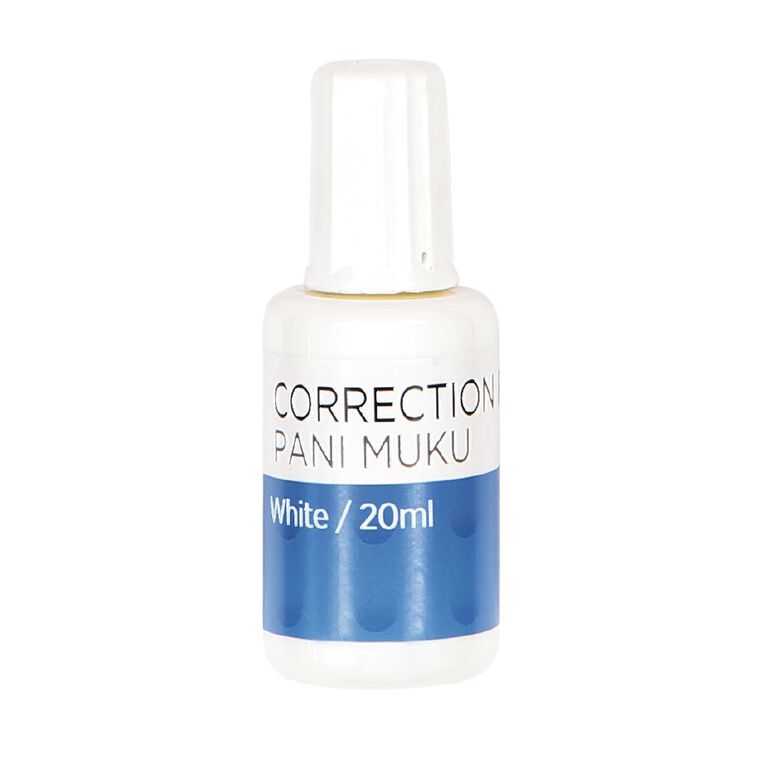 WS Correction Fluid 20ml White, , hi-res