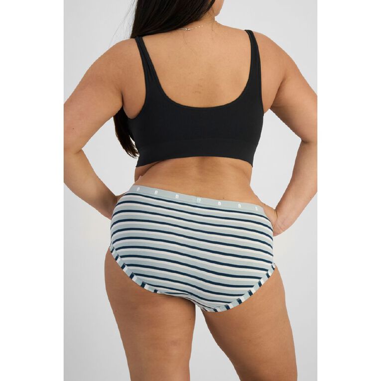 B FOR BONDS Women's Full Briefs 2 Pack, Green Mid, hi-res