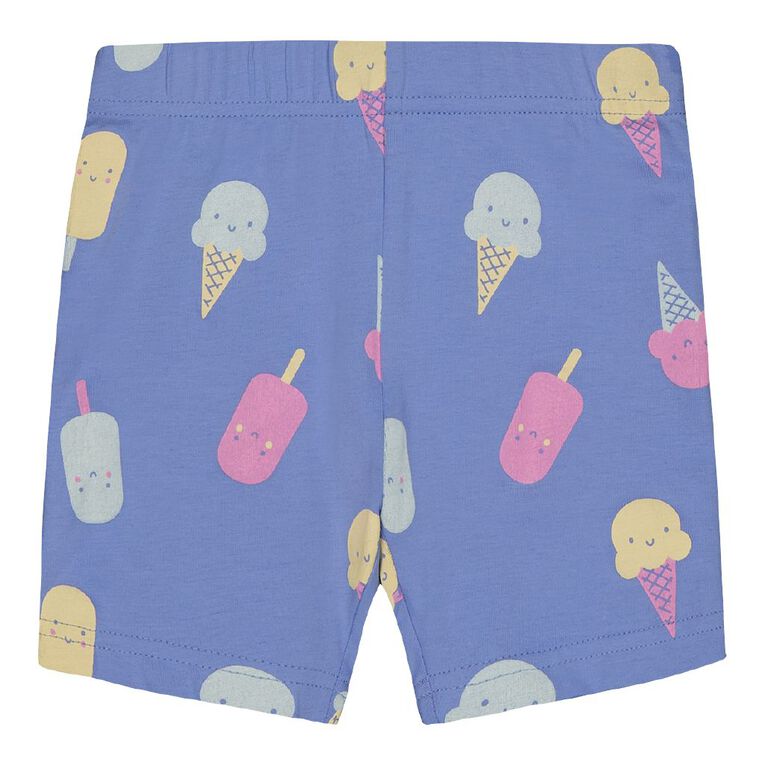 Young Original Toddler Bike Shorts 2 Pack Blue Light ICECREAM The