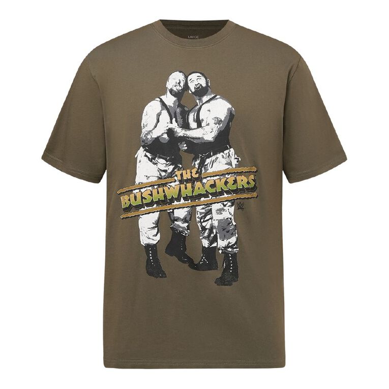 WWE Men's Bushwackers Tee, Green Dark, hi-res