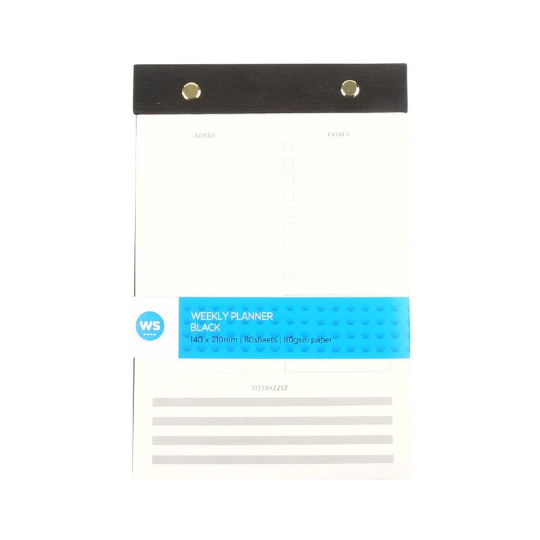 WS Weekly Planner Black, , hi-res
