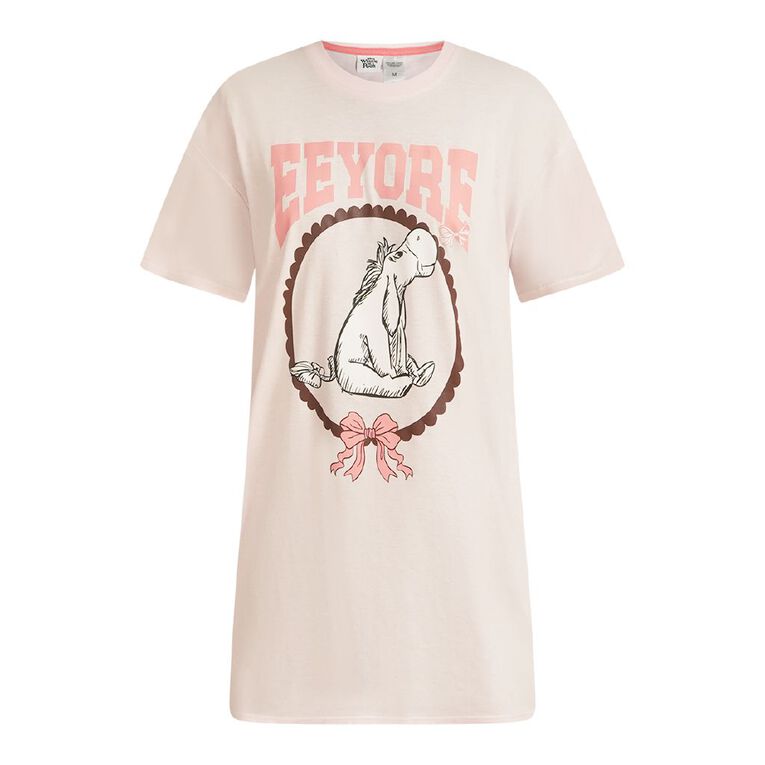 Eeyore Women's Boxy T-Shirt Nightie, Pink Light, hi-res