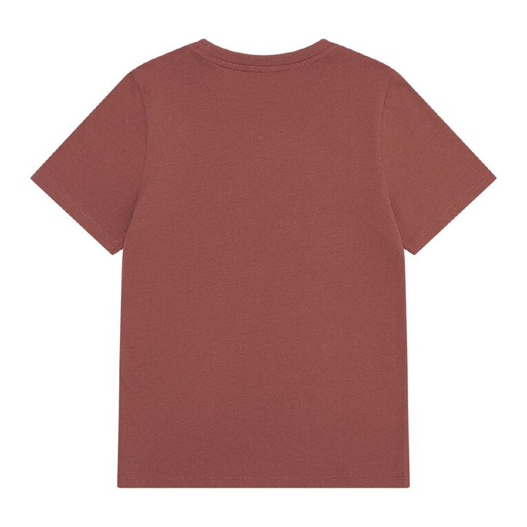Young Original Print Short Sleeve Tee, Brown Mid, hi-res