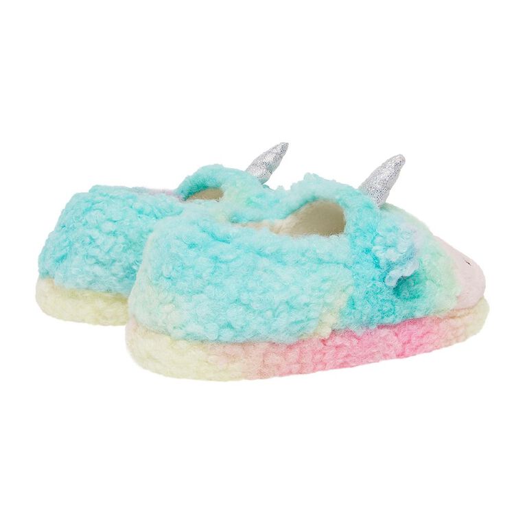 Young Original Junior Kids' Unicorn Closed Back Slippers, Multi-Coloured, hi-res