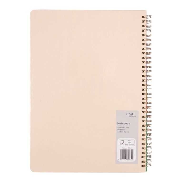 Uniti Stationery Coloured Squiggle A4 Notebook, , hi-res
