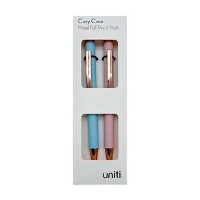Uniti Cozy Core Metal Ball Pens 2 Pack