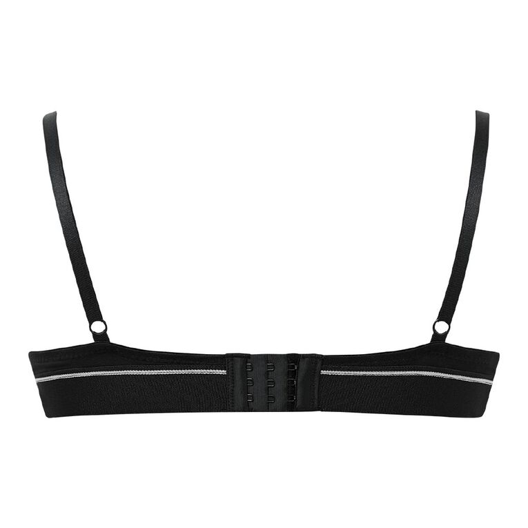 H&H Women's Basic Wide Band T-Shirt Bra, Black, hi-res